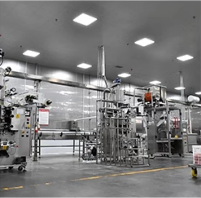 Filling & packing at the manufacturing facility